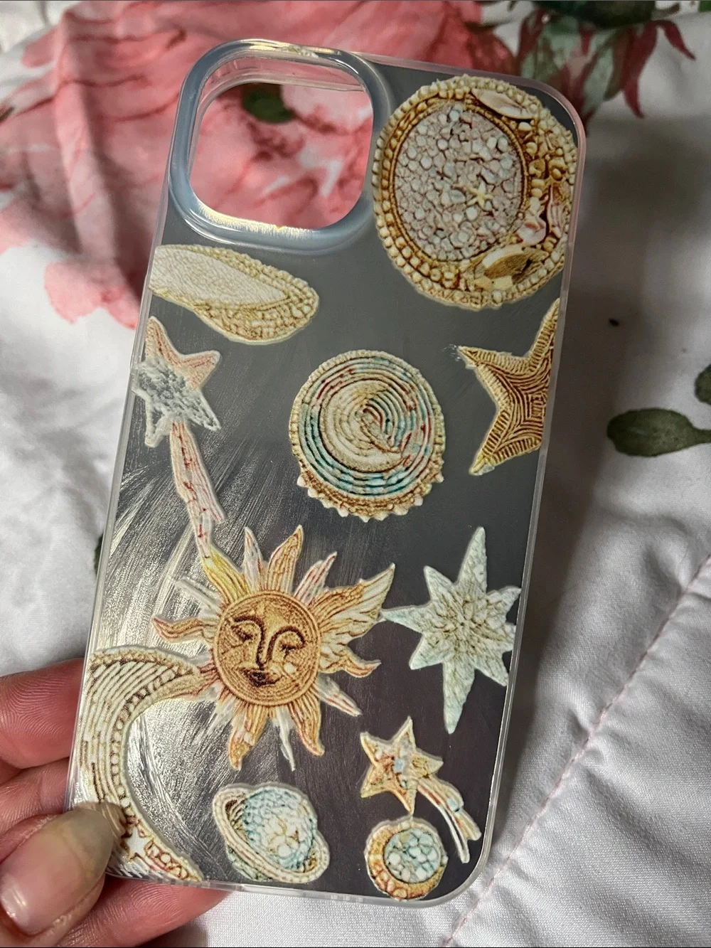 Sun Moon and Stars Phone Case for iPhone 13